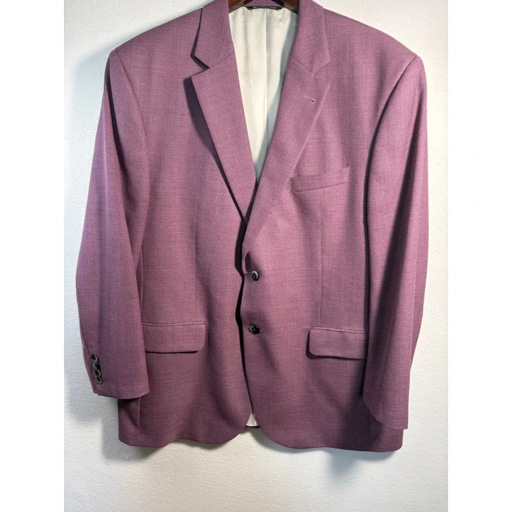Joseph Orlando Blazer Mens Purple Excellent Italian Fabric Made in Canada
